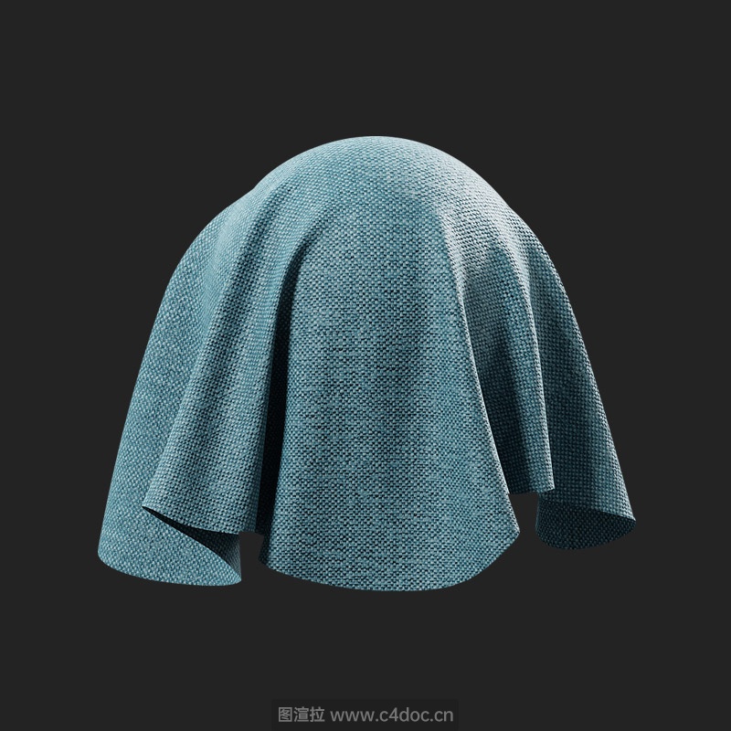 棉麻布料纹理纺织物贴图蓝绿色布料贴图布料材质贴图