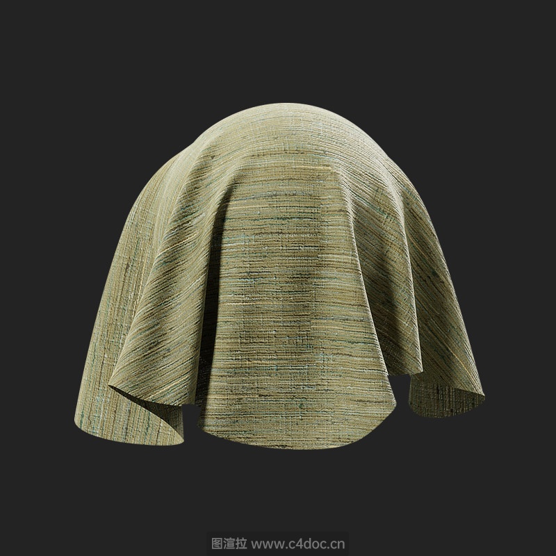 棉麻布料纹理纺织物贴图绿色布料贴图布料材质贴图