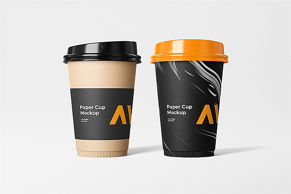 咖啡杯纸杯品牌设计样机PSD贴图样机ps样机素材