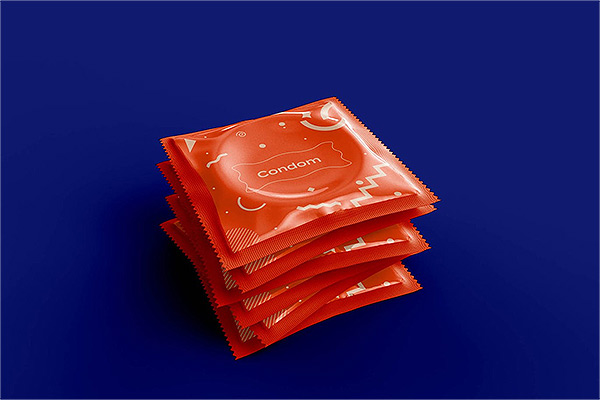 避孕套安全套包装设计样机模板PSD贴图样机PS样机素材
