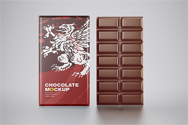 巧克力零食包装设计样机PSD贴图样机ps样机素材