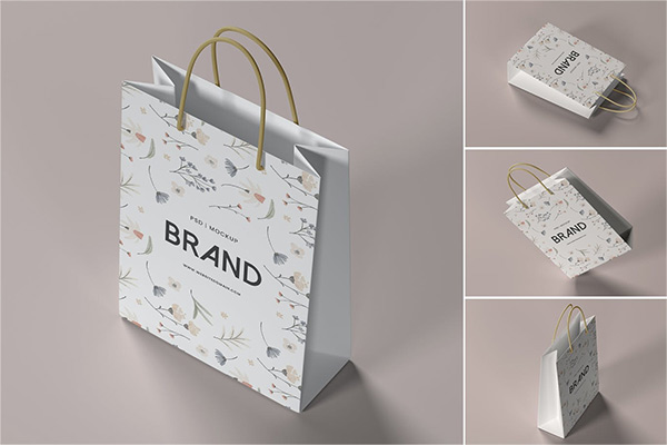 购物袋品牌包装设计样机PSD贴图样机ps样机素材