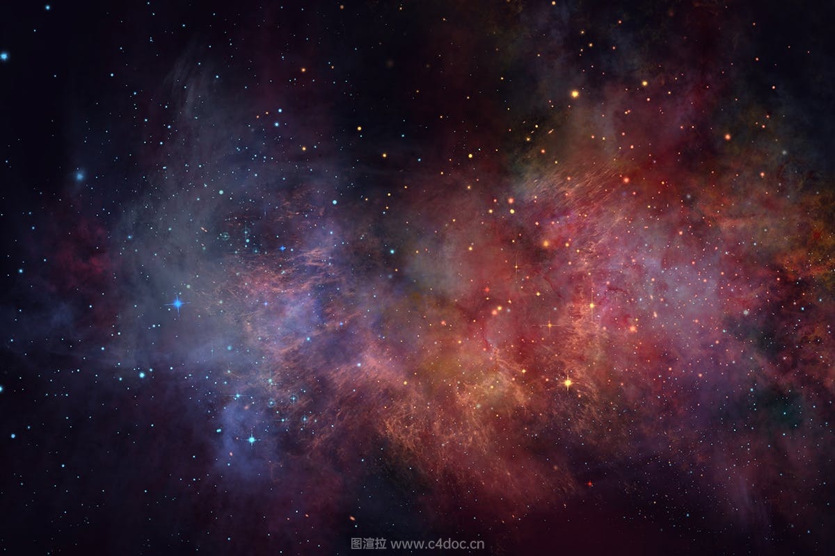 8张绚丽璀璨的宇宙星空银河系背景素材JPG下载