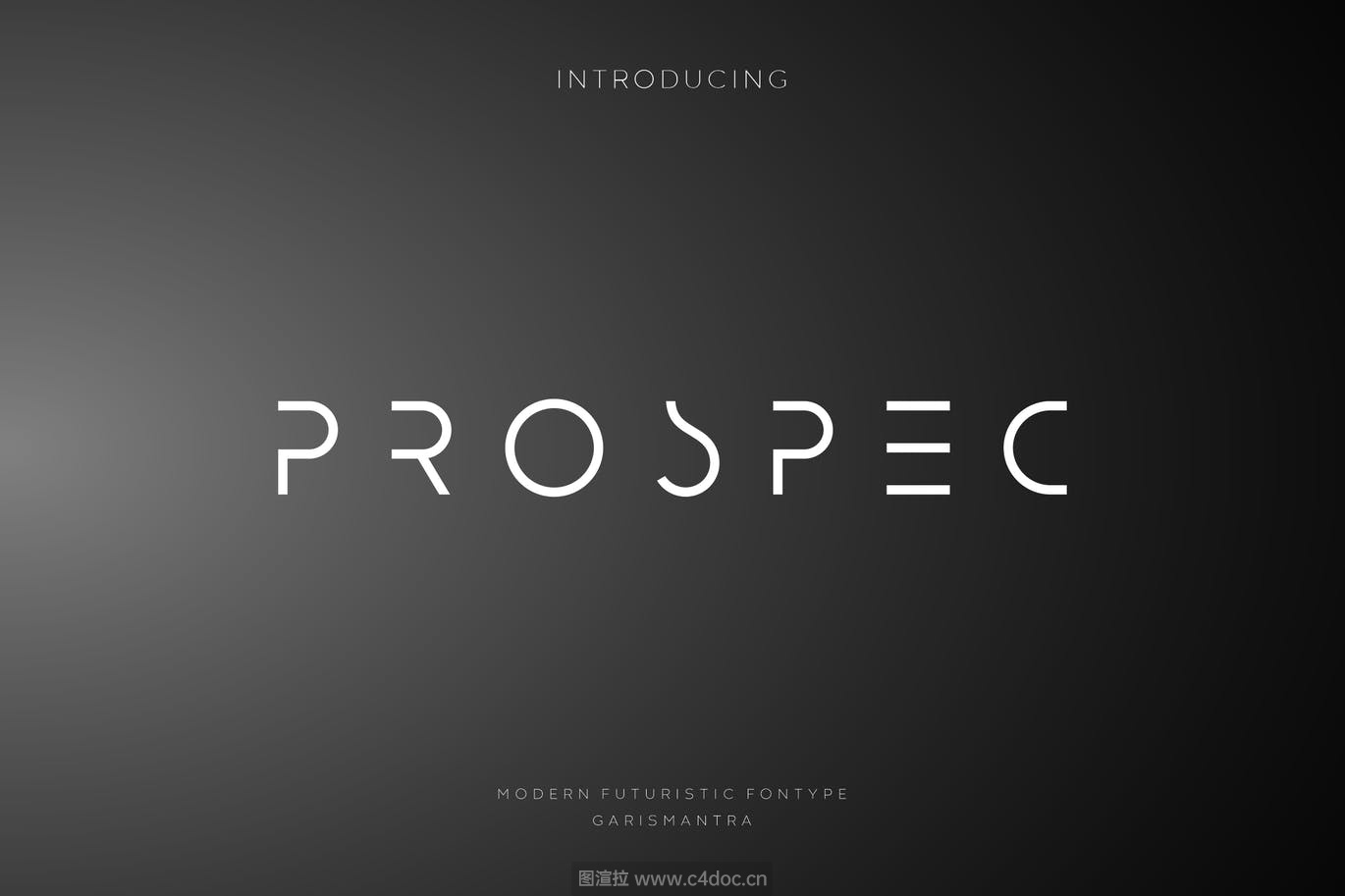 设计感Prospec Extra Light英文字体下载