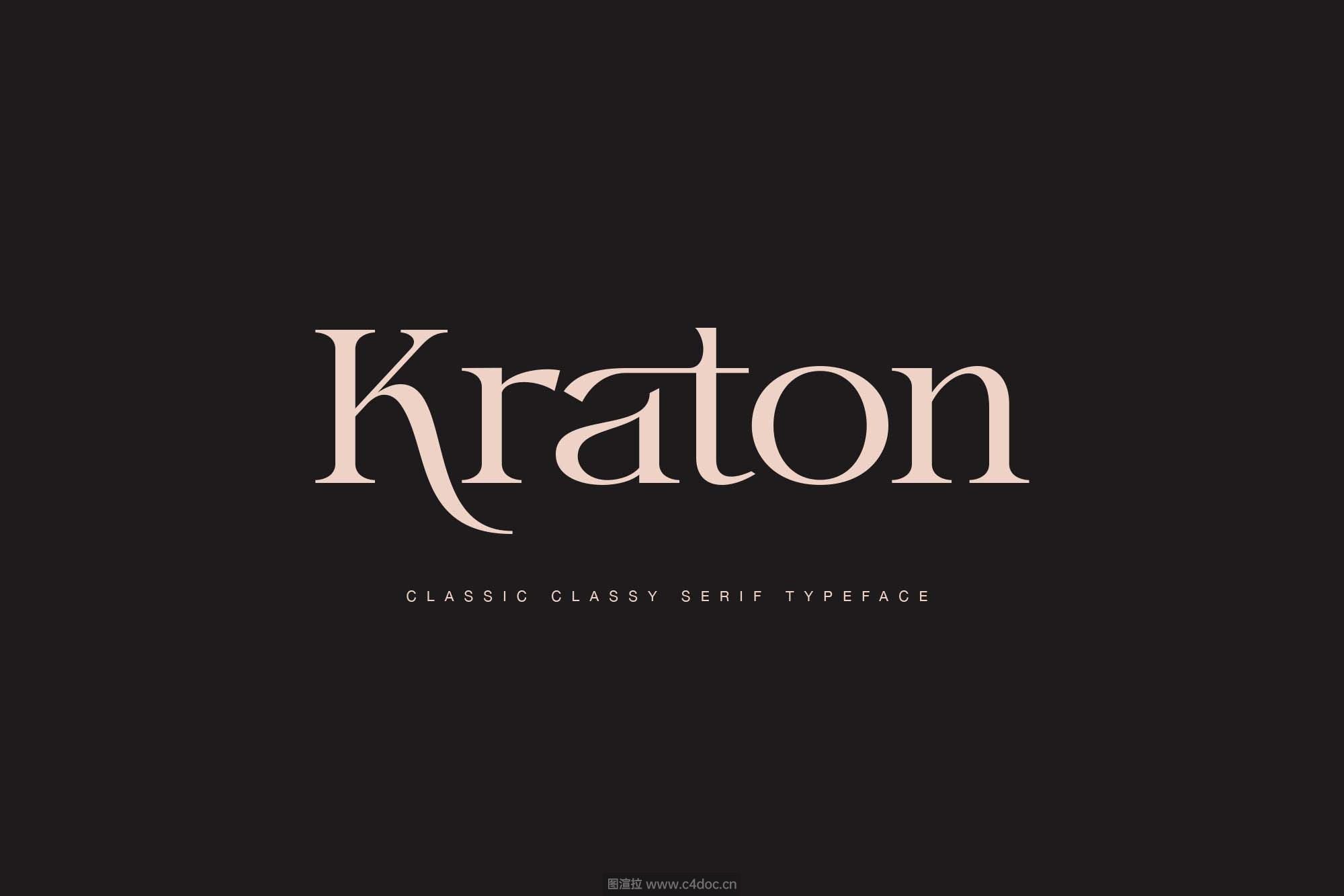 经典衬线字体-Kraton字体下载