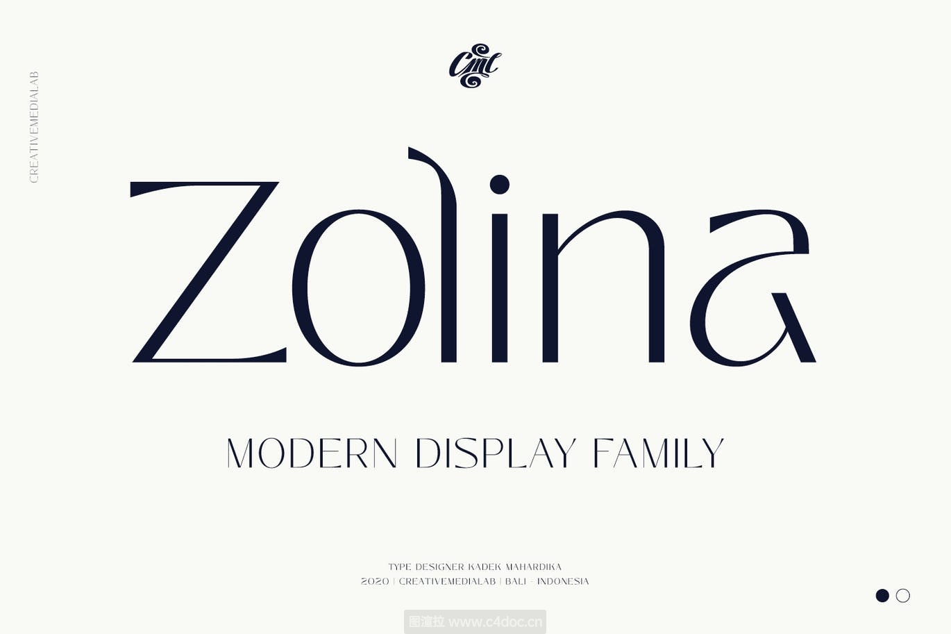 Zolina-现代英文字体