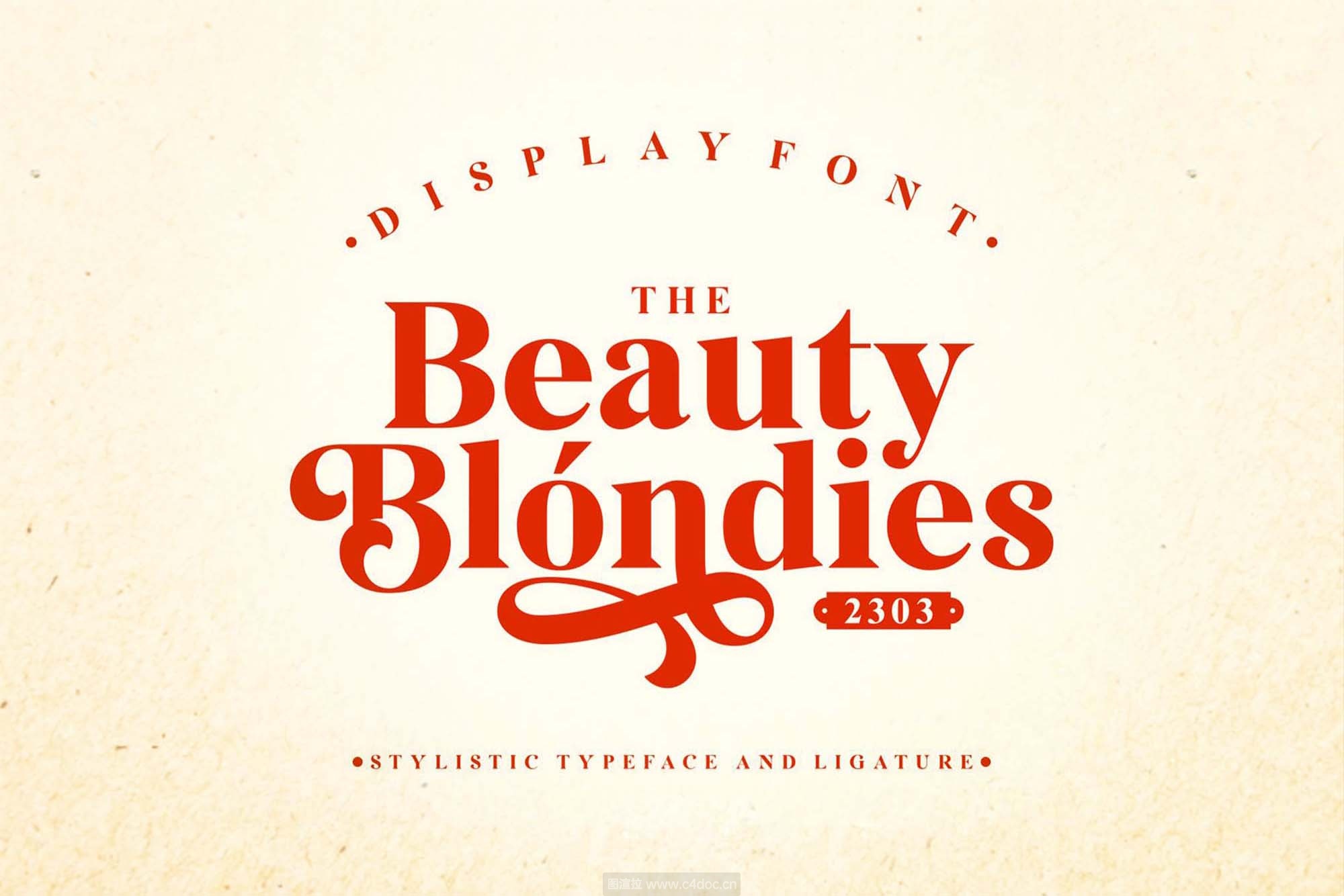 金发女郎英文字体Beauty Blondies