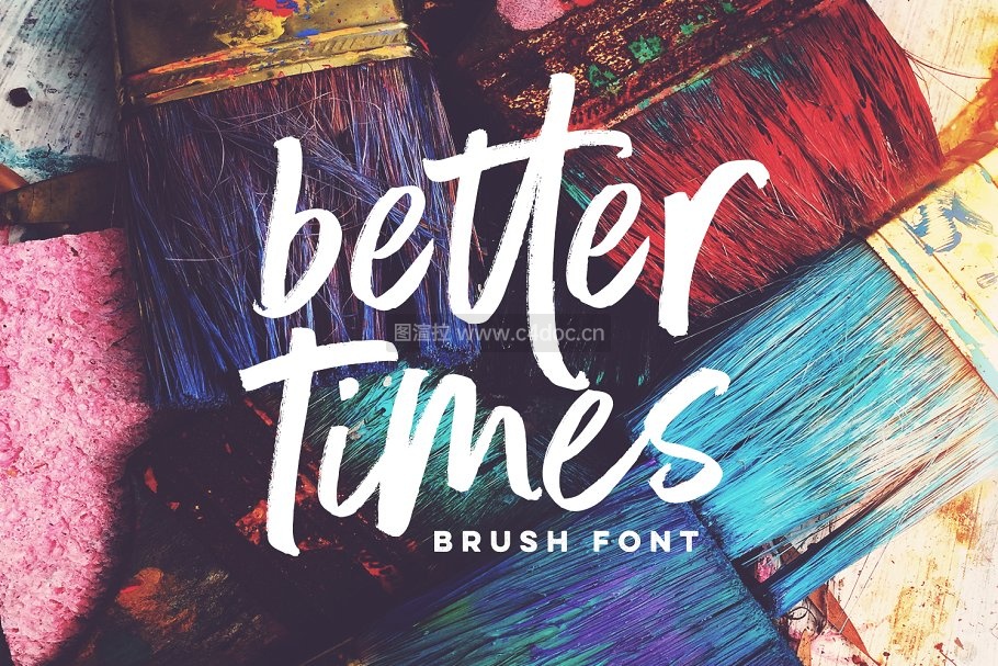 手写笔刷字体 Better Times Brush Font