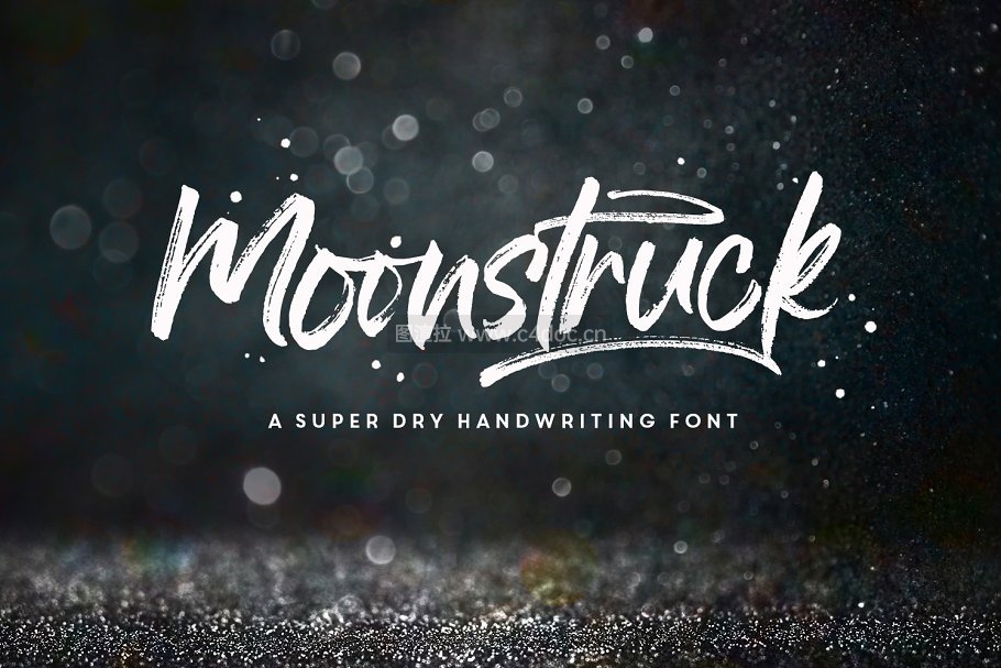 Moonstruck Handwriting + Extras手写笔刷字体