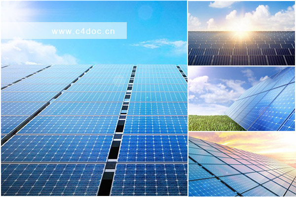 11款环保新能源太阳能风力发电JPG素材下载