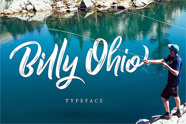 Billy Ohio Typeface手写英文字体TTF,OTF,WOFF格式下载