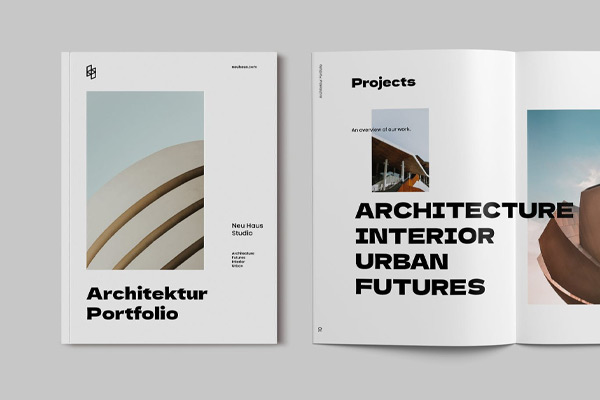 建筑房地产宣传册画册杂志书籍装帧设计模板