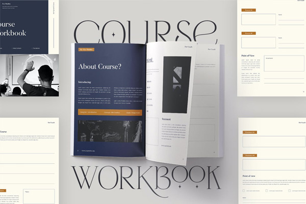 教育培训机构课程表工作计划表格设计画册宣传册设计模板