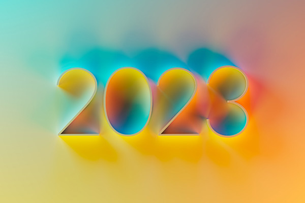 19款绚丽抽象2023新年高清渐变背景素材
