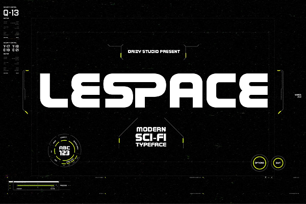 Lescape – Modern Sci-Fi Font现代科幻字体OTF格式下载