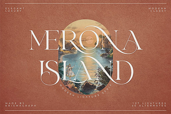 Merona Island-现代连字衬线字体TTF格式下载