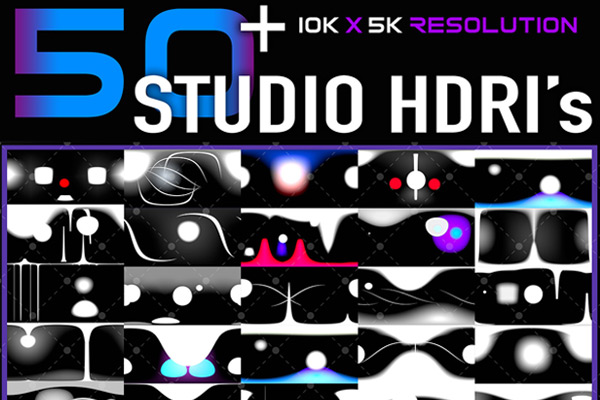 50款产品布光环境HDRI图像Studio HDRI Pack