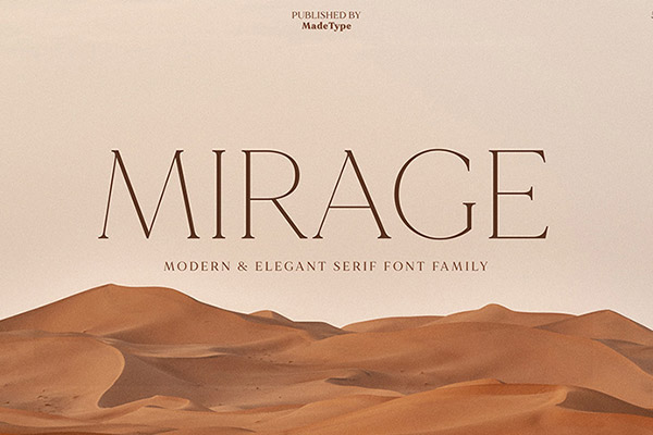 MADE Mirage-现代优雅衬线英文字体otf下载