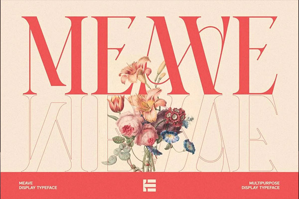 Meave-经典复古标题字设计衬线英文字体OTF下载