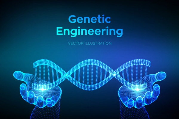 DNA分子结构序列科技矢量背景EPS下载