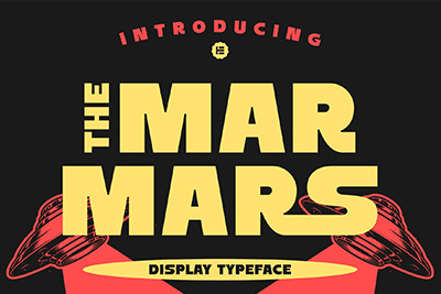 The Marmars卡通食品类产品包装标题logo设计粗体无衬线英文字体OTF格式下载