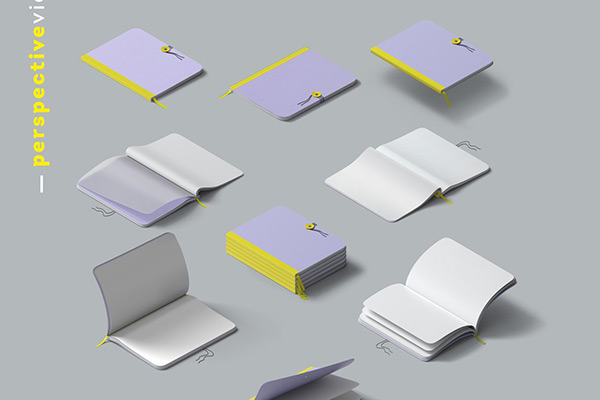 25款高级精装硬皮书籍画册笔记本封面设计展示贴图PSD样机模板素材