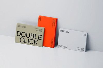 时尚商务名片卡片设计PS样机模板素材 Business Card Mockup