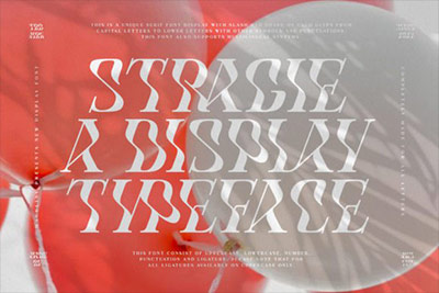 Stragie Font-潮流酸性扭曲波浪英文字体安装包