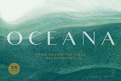24款大海海浪抽象纹理背景