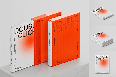 精装书籍画册封面包装壳设计展示效果图PSD样机模板素材 Book Mockup Set