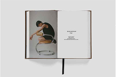 杂志画册书籍封面设计样机贴图效果展示 Book-Magazine Mockup