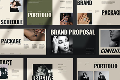 创意设计品牌提案展示PPT模板