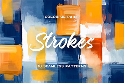 10款撞色抽象手绘颜料笔刷油漆涂料丙烯酸肌理纹理背景素材
