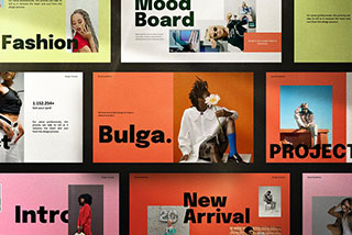 Bulga-营销策划演示文稿时尚品牌创意多用途模板图文排版设计ppt模板