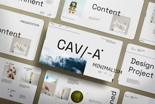 现代创意简约品牌宣传营销策划幻灯片Keynote模板 Cava Presentation Keynote