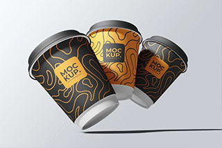 6款咖啡纸杯设计展示效果样机模板 Drink Cup Mockup