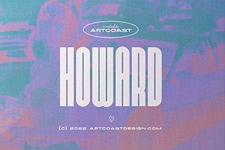 Howard – Ultra Condensed Sans Serif现代复古圆润几何风超压缩标题无衬线英文字体