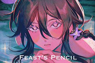 20款铅笔蜡笔毛笔动漫艺术绘画效果Ipad Procreate笔刷素材 Feast’s Pencil Pack for Procreate Vol. 3