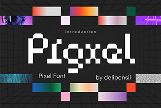 Pigxel – 现代像素字体英文字体安装包