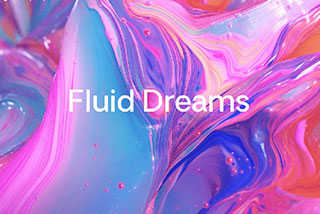 20款高清梦幻炫彩丙烯颜料流体抽象背景底纹图片素材Fluid Dreams Texture Background Pack