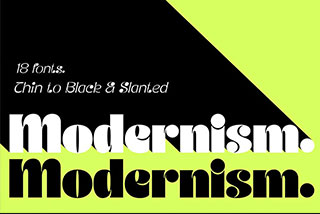 JT Modernism Funky Font时尚复古品牌海报标题设计无衬线英文字体