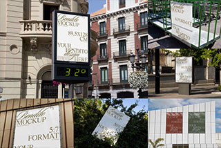 16款欧美城市街头商场广告牌海报招贴设计展示效果样机模板 Bendito Mockups vol.9 – Posters